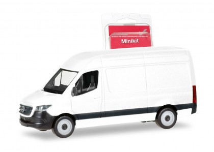 Mercedes Sprinter 2018 microbus pentru marfa - H0 Herpa 013475